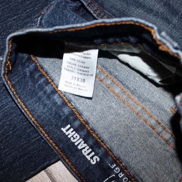 EUC George Straight Leg Distressed Jeans 31x30 - Picture 3 of 11